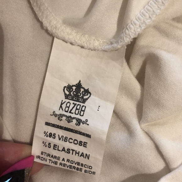 White bling fashion icon graphic tee shirt size medium - Picture 6 of 7